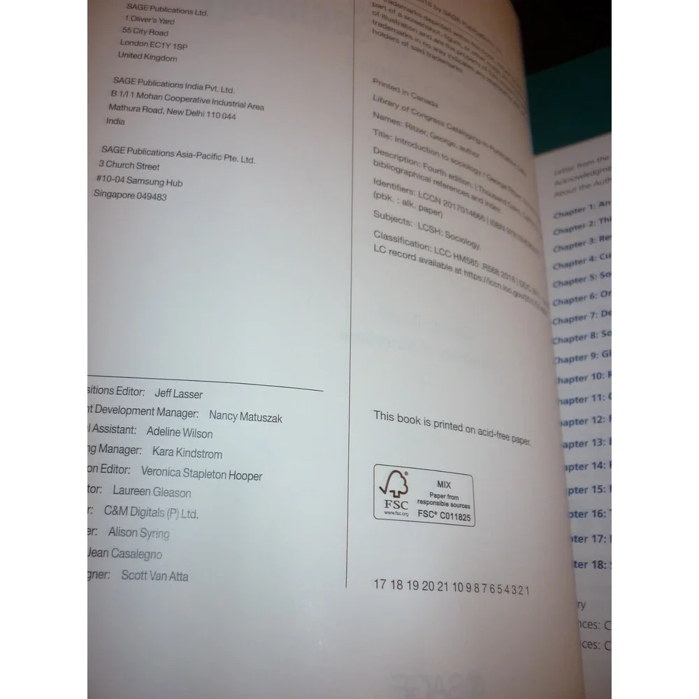 Introduction to Sociology - Paperback‎ By Ritzer, George - VERY GOOD